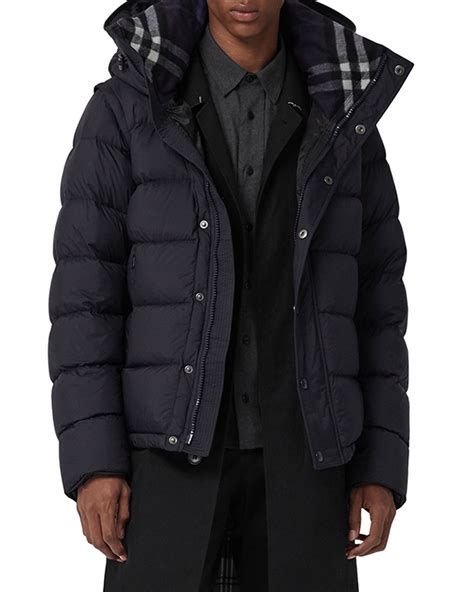 burberry brit down jacket mens|Burberry detachable puffer jacket.